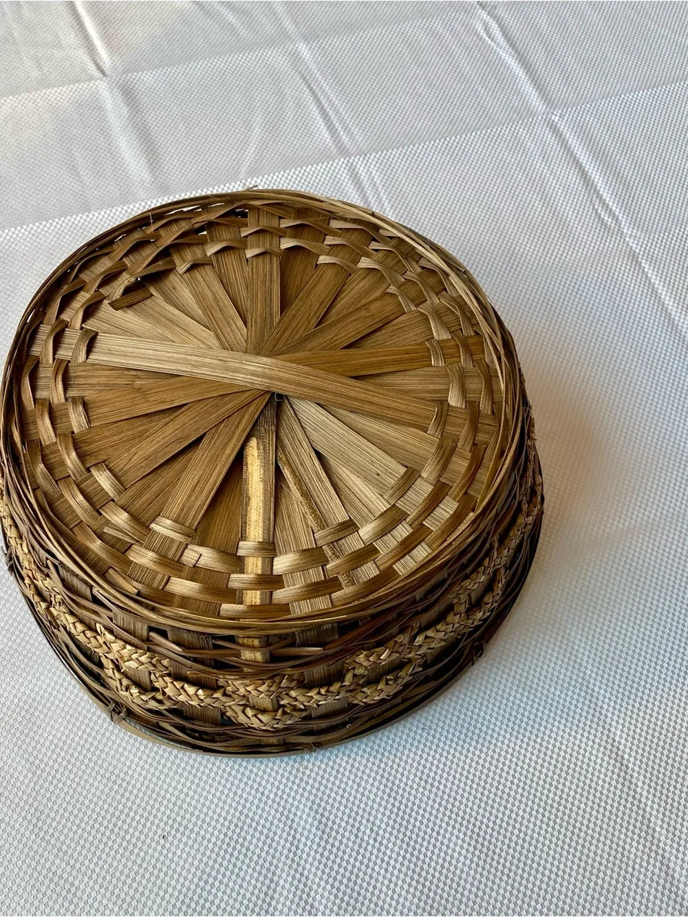 Handwoven Natural Wicker Basket - Brown